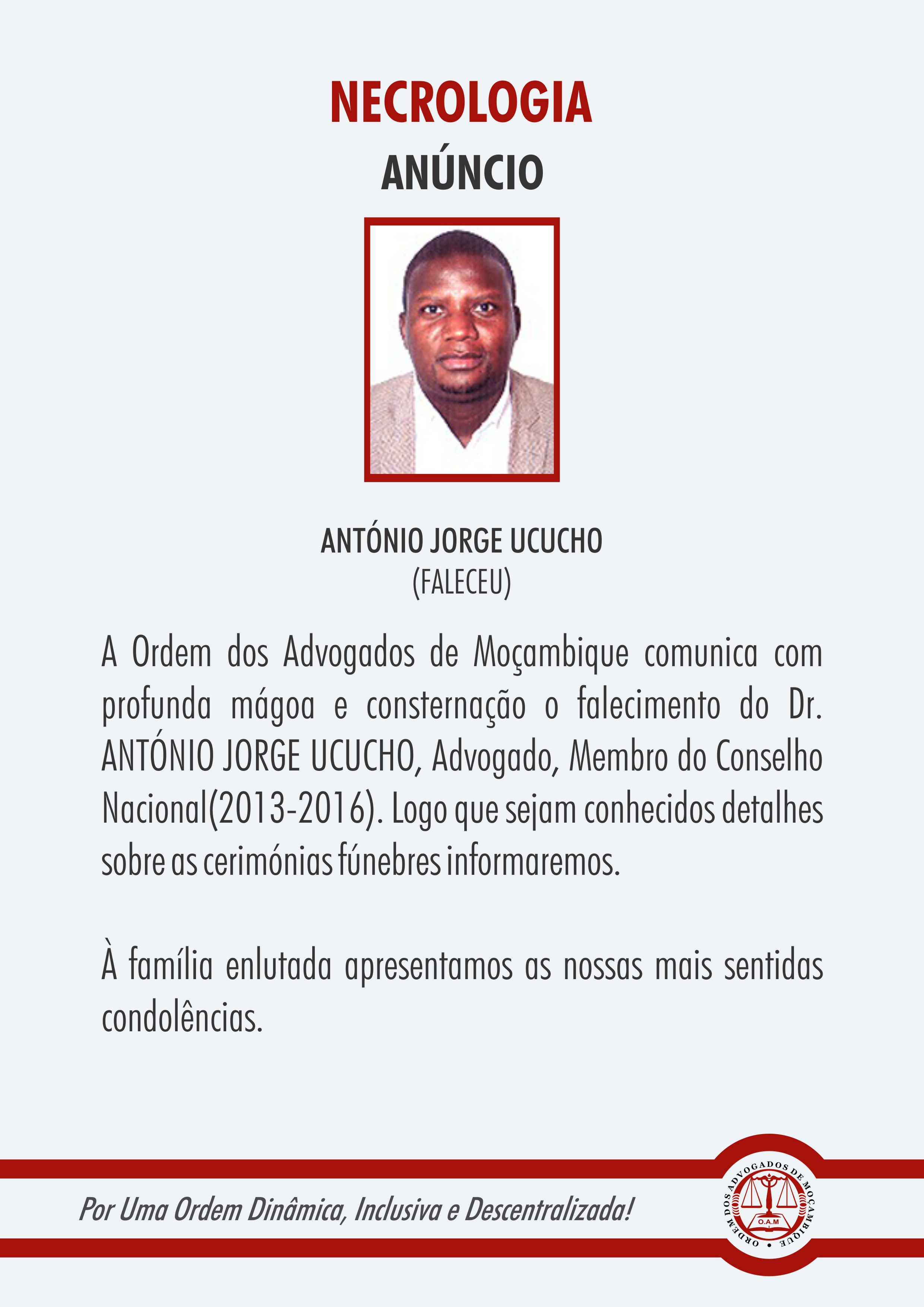 Necrologia-Dr Antonio Jorge Ucucho