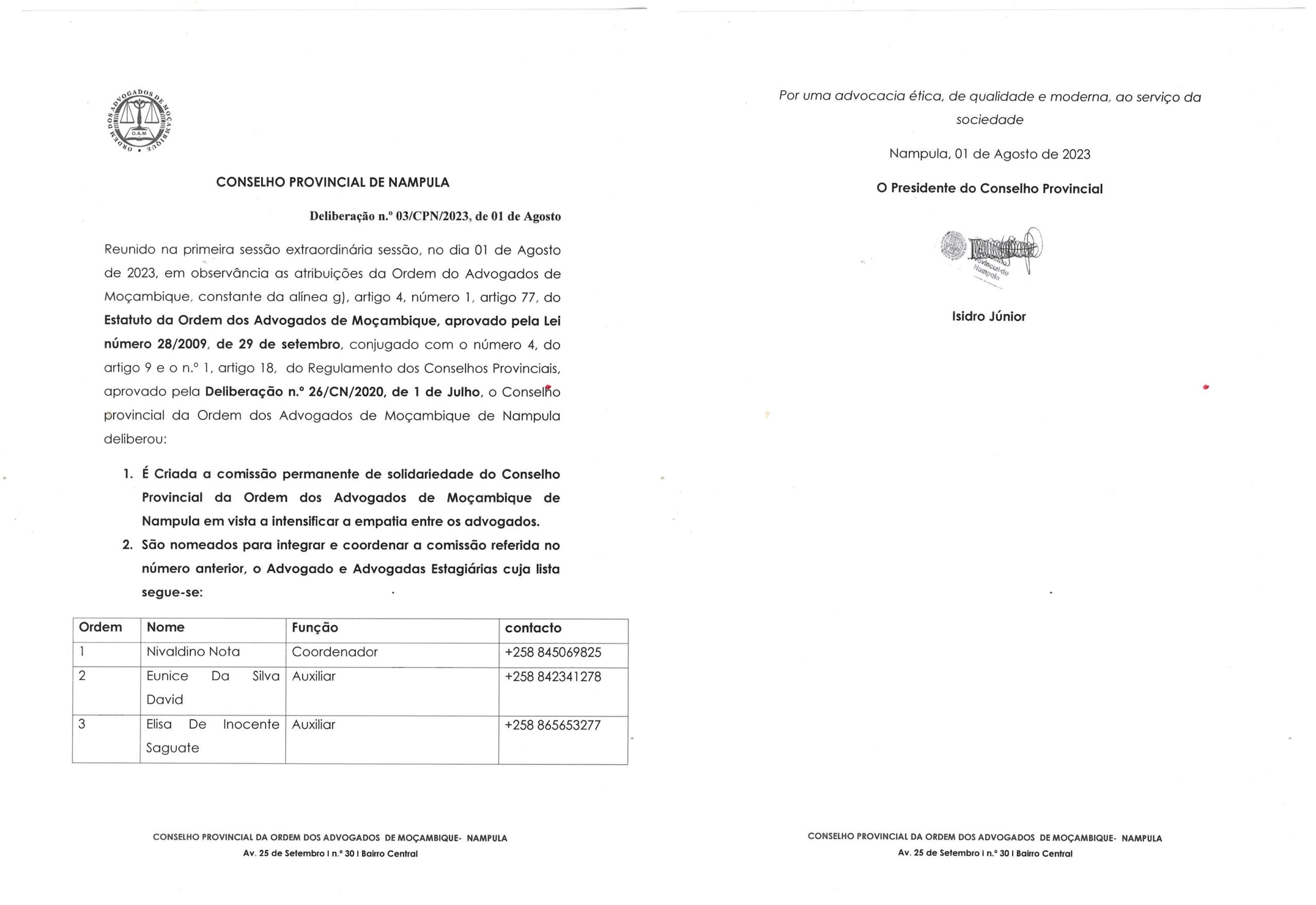 Boletim Informativo n° 22 by Ordem dos Advogados de Moçambique - Issuu