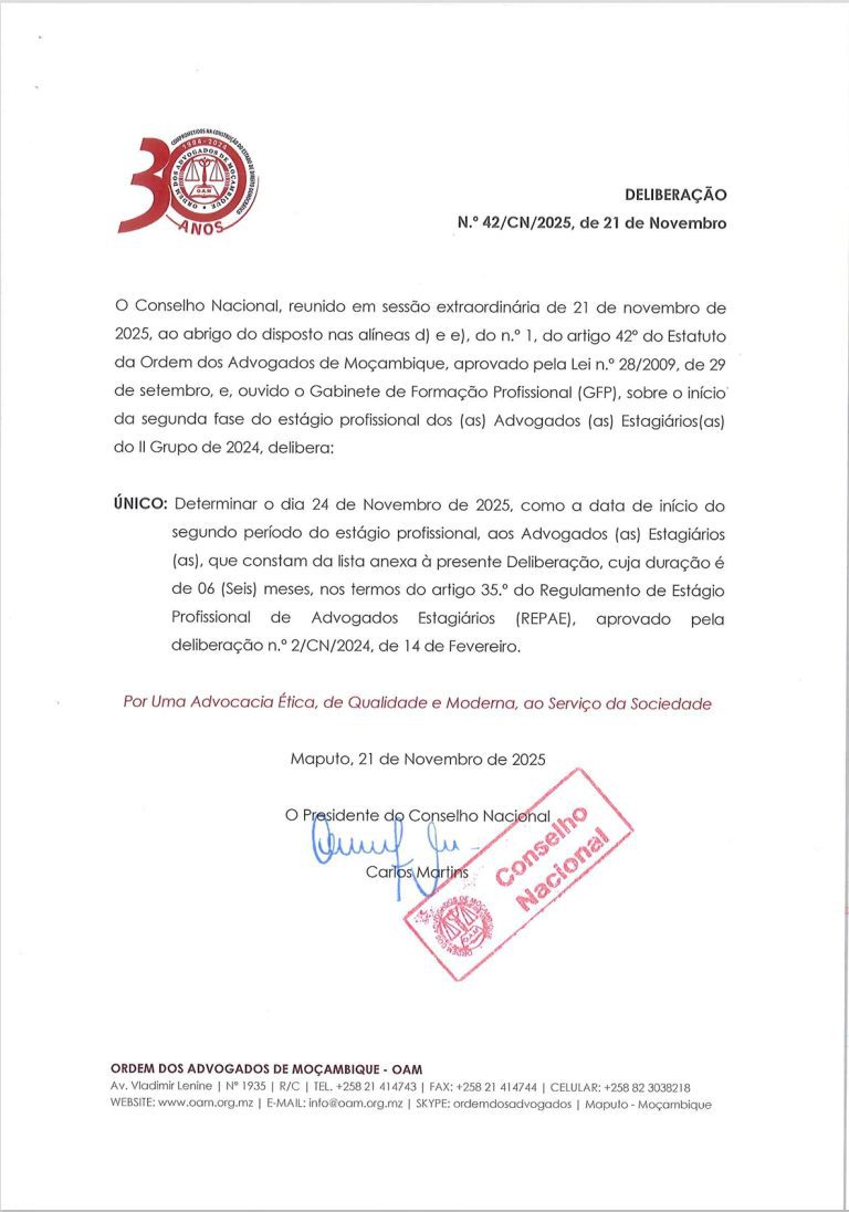 DELIBERAÇÃO  – CNAEFP