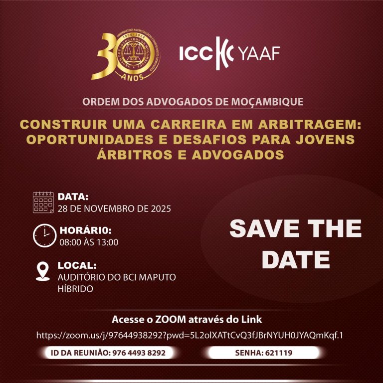 CONFERÊNCIA SOBRE CONSTRUIR UMA CARREIRA EM ARBITRAGEM