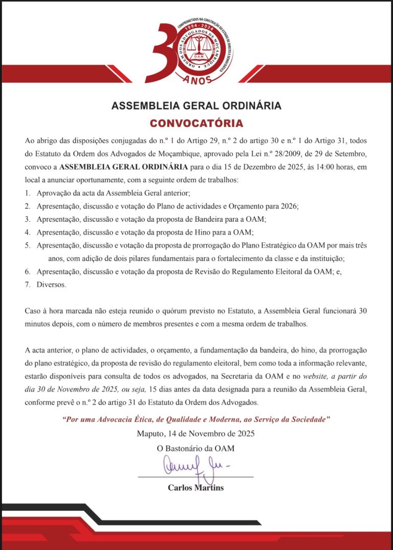 ASSEMBLEIA GERAL ORDINÁRIA 15/12/2025 – DOCUMENTOS DE SUPORTE