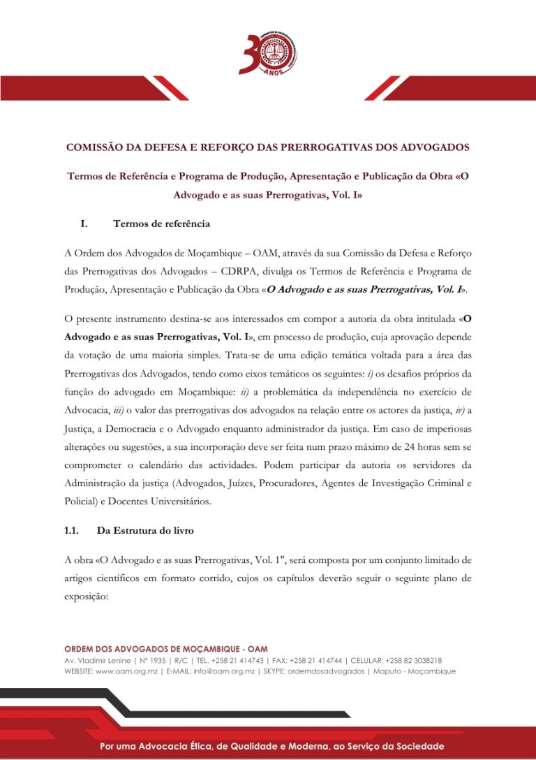 COMISSÃO DA DEFESA E REFORÇO DAS PRERROGATIVAS DOS ADVOGADOS