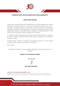 Nota de Pesar
